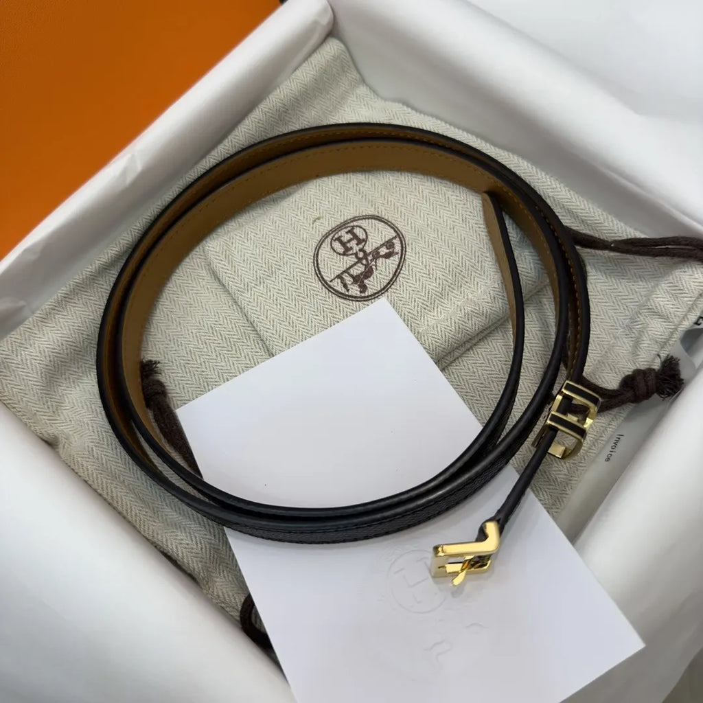Hermes Mini Leather Belt - Hình 6