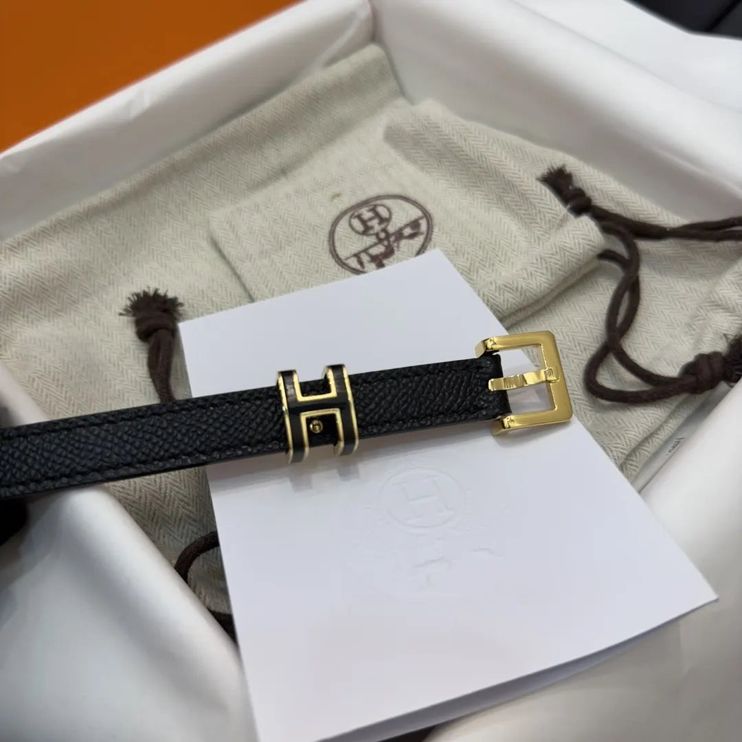 Hermes Mini Leather Belt - Hình 7