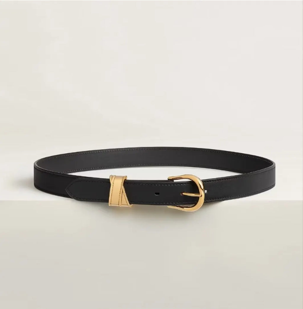 Mango Off-White Leather Belt - Hình 6