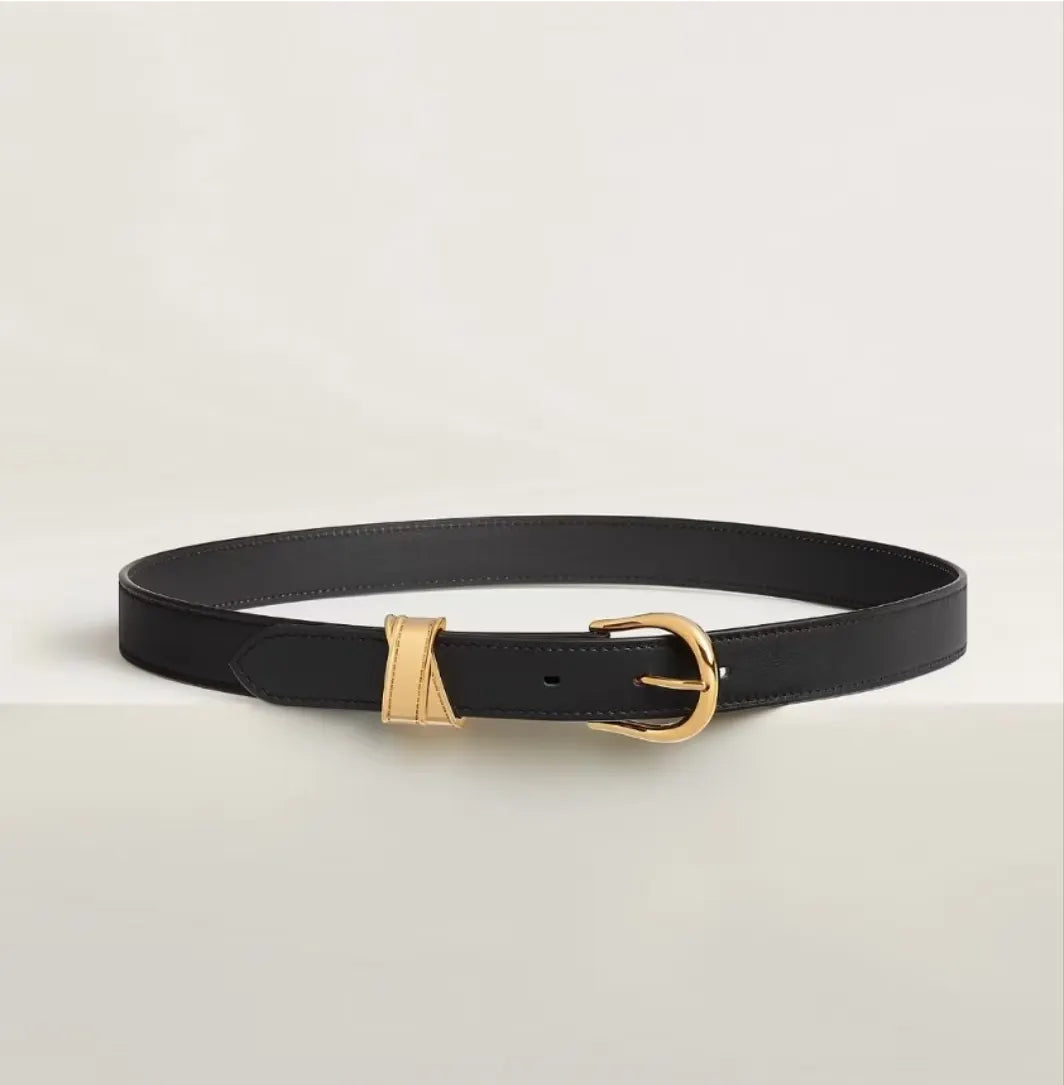 Mango Off-White Leather Belt - Hình 6