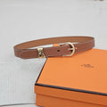 Hermes Light Brown Leather Belt