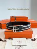 Hermes Black Riviera Reversible Belt