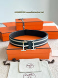 Hermes Hadrien Black/White Belt