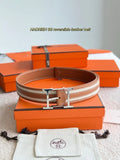 Hermes Hadrien 38 Tan/Beige Reversible Belt