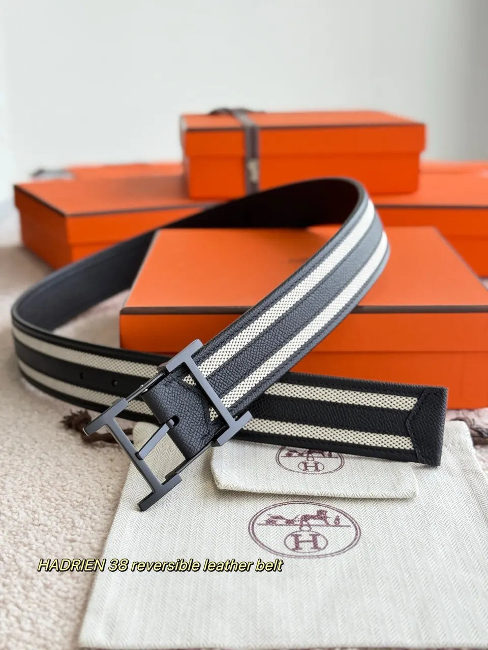 Hermes Hadrien 38 Reversible Belt - Hình 2