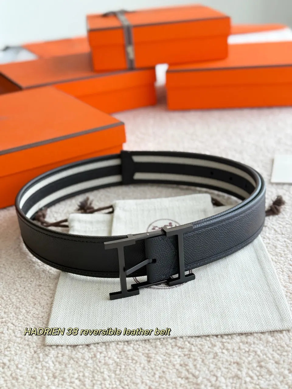 Hermes Hadrien 38 Reversible Belt - Hình 4