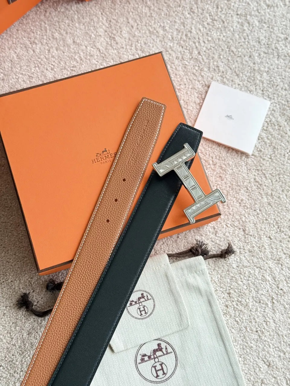 Hermes Reversible Belt - Hình 2