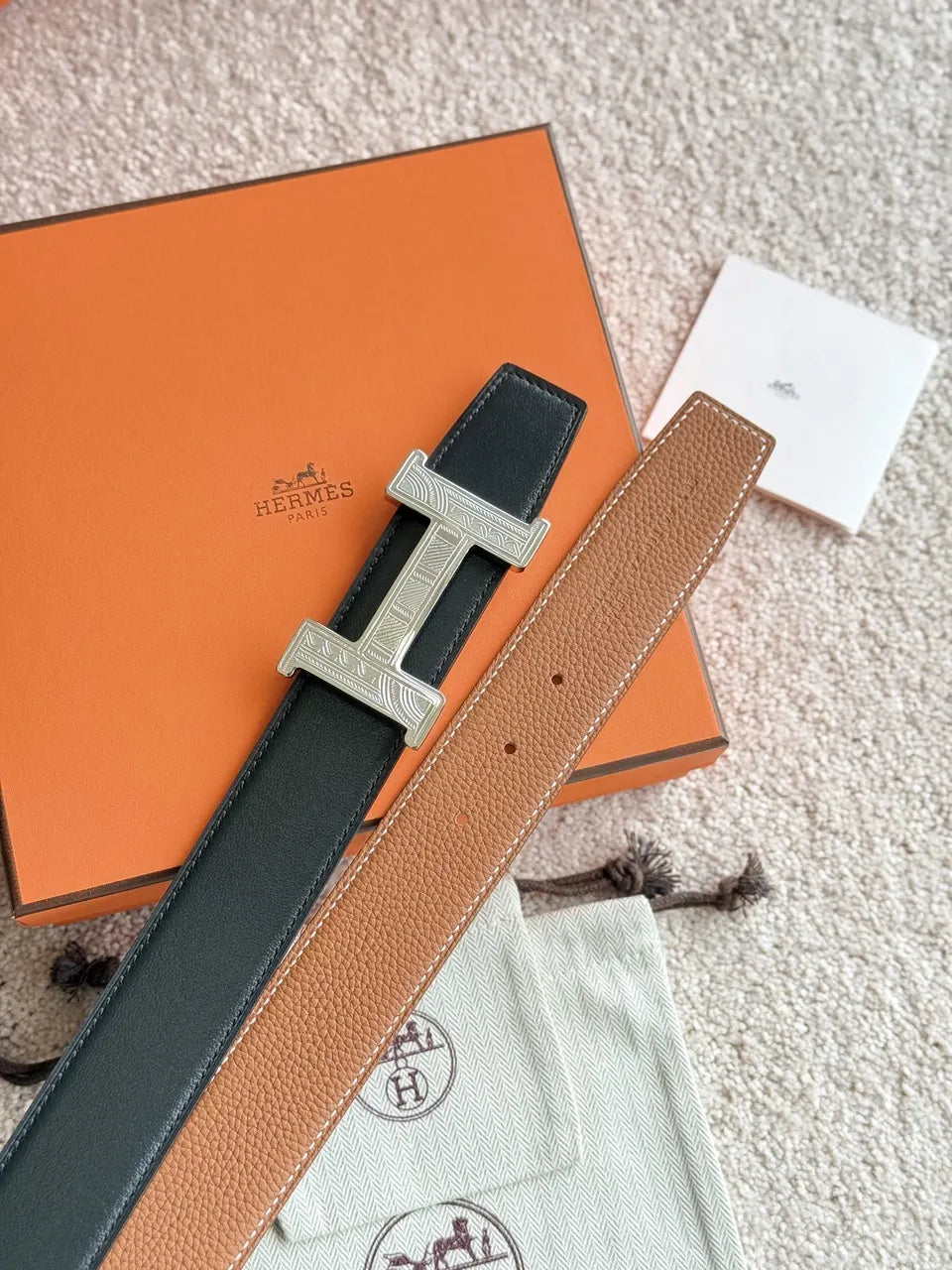 Hermes Reversible Belt - Hình 3