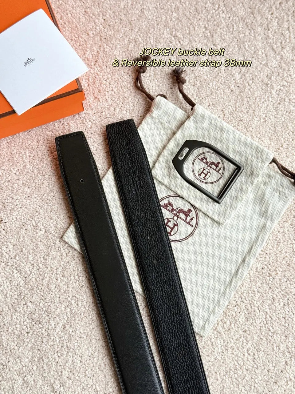 Hermes Jockey Buckle Belt