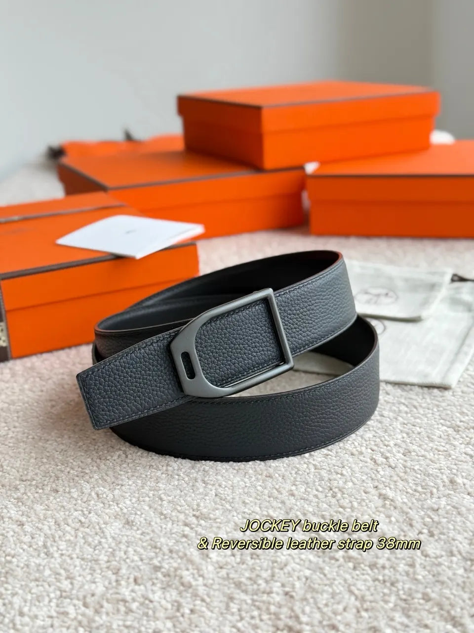 Hermes Jockey Buckle Belt - Hình 2