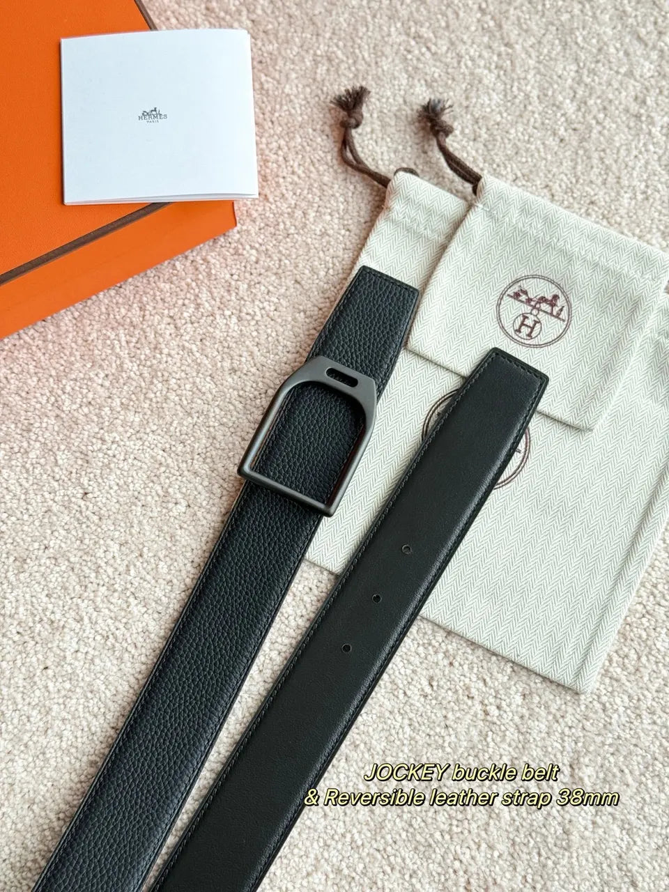 Hermes Jockey Buckle Belt - Hình 3