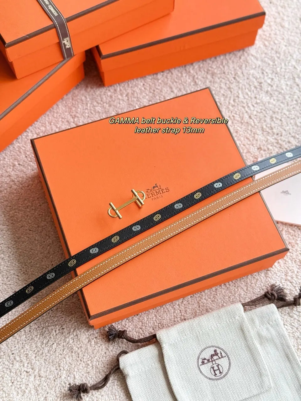 Hermes Gamma Reversible Belt - Hình 4