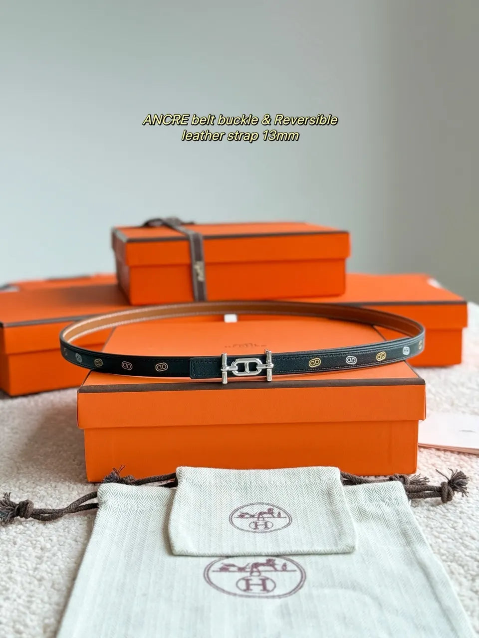 Hermes Ancre Reversible Belt