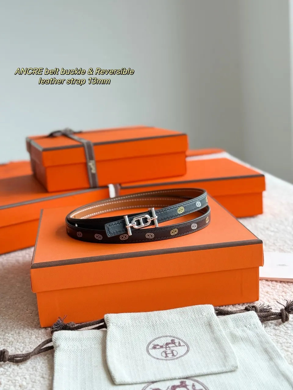 Hermes Ancre Reversible Belt - Hình 2