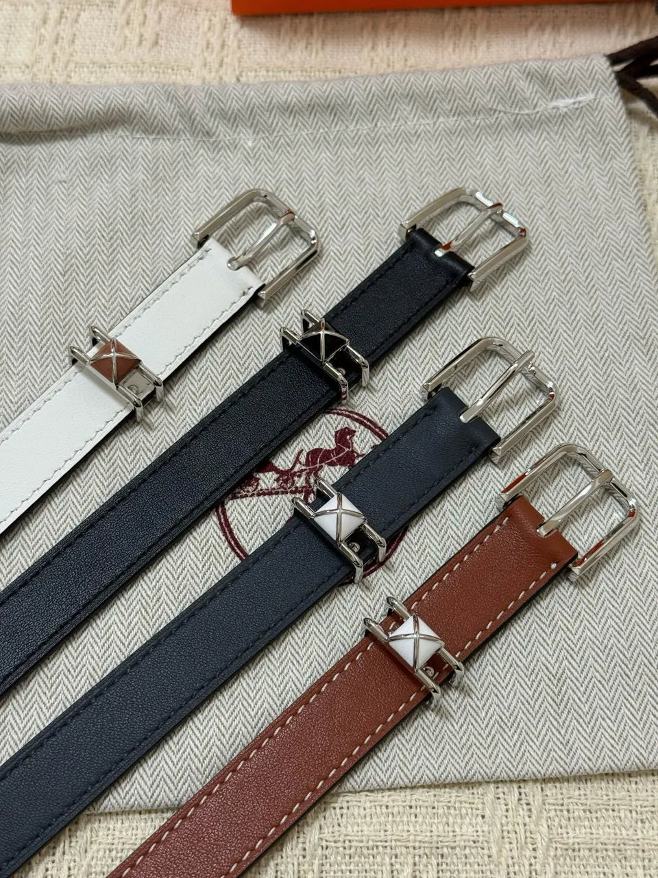 Hermes Swift Leather Belt - Hình 2