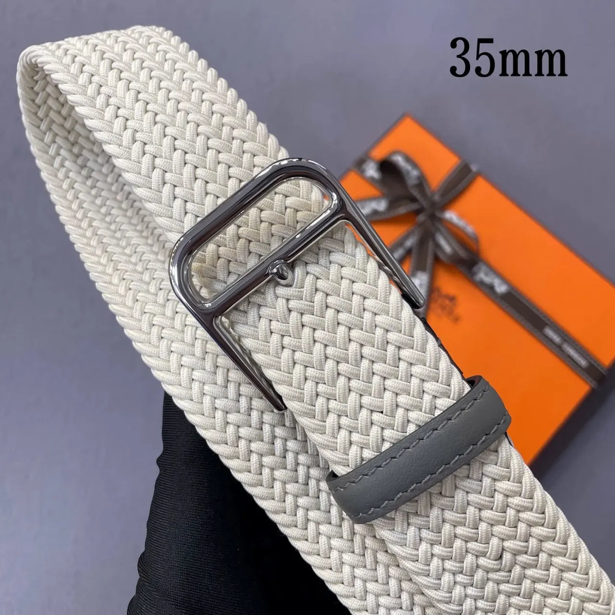 Hermes Woven Elastic Belt