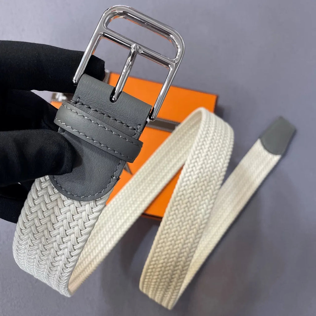 Hermes Woven Elastic Belt - Hình 3