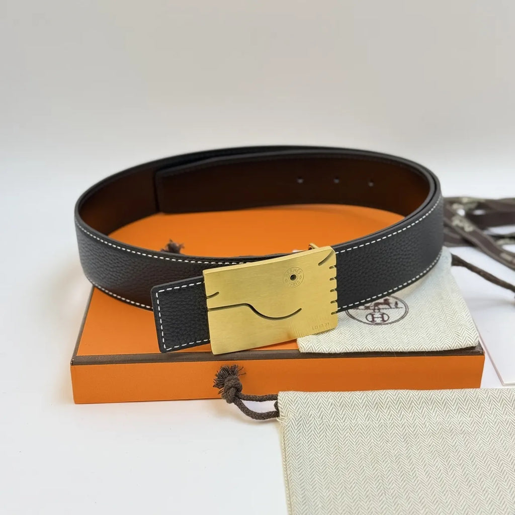 Hermes Gold Smile Belt - Hình 2