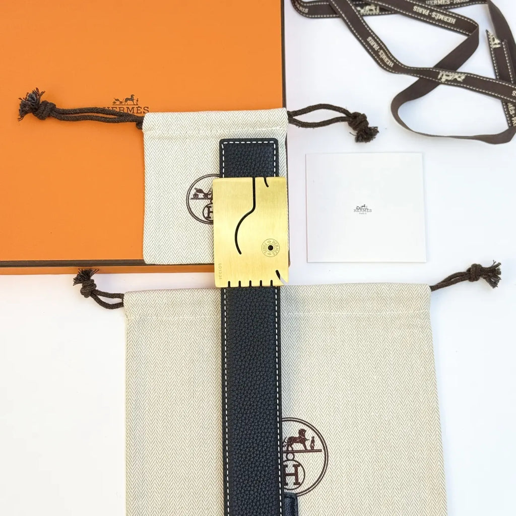 Hermes Gold Smile Belt - Hình 5