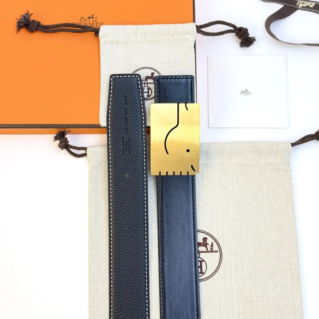 Hermes Gold Smile Belt - Hình 6
