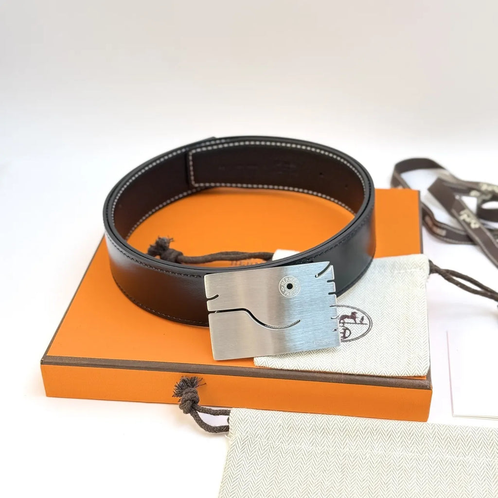 Hermes Silver Smile Belt
