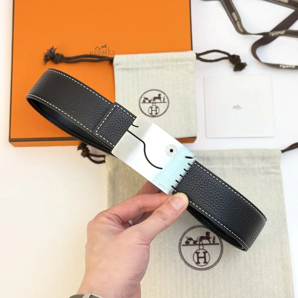 Hermes Silver Smile Belt - Hình 3