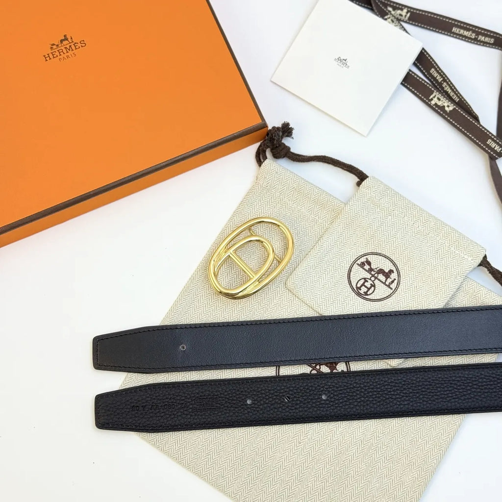 Hermes Black Odyssee Belt - Hình 3
