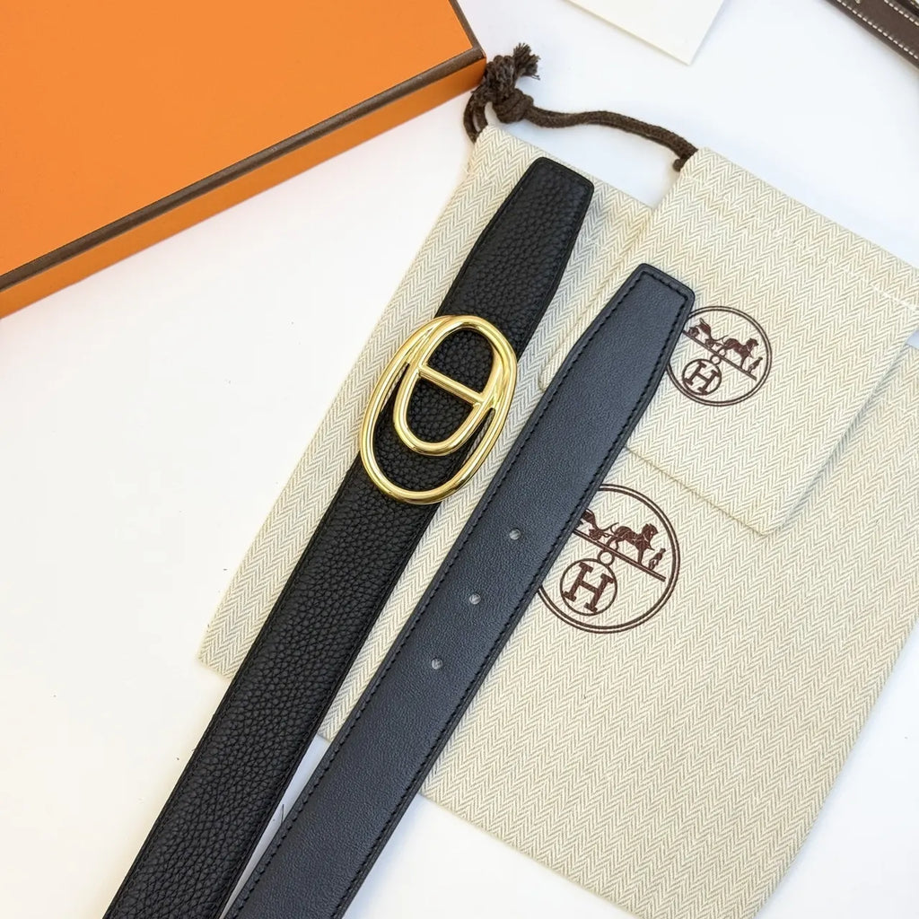 Hermes Black Odyssee Belt - Hình 5
