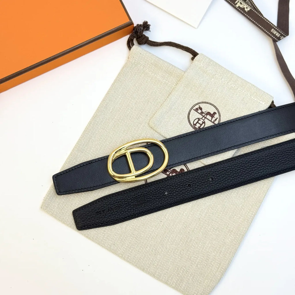 Hermes Black Odyssee Belt - Hình 6