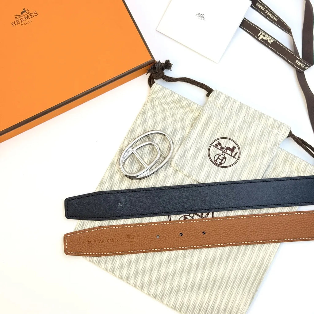 Hermes Black Brown Belt - Hình 3
