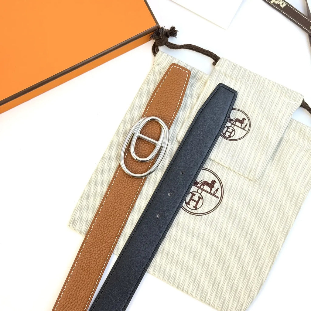 Hermes Black Brown Belt - Hình 5