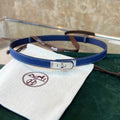 Hermes Blue Denim Belt