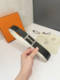 Hermes Reversible Black Leather Belt