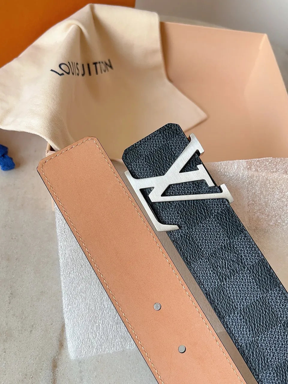 Louis Vuitton 3D Damier Belt - Hình 3