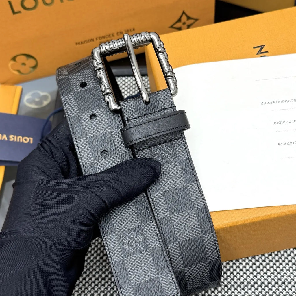 Louis Vuitton Damier Charcoal Belt - Hình 3