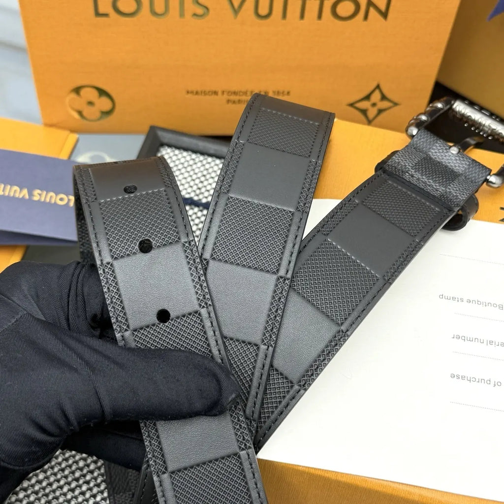 Louis Vuitton Damier Charcoal Belt - Hình 5