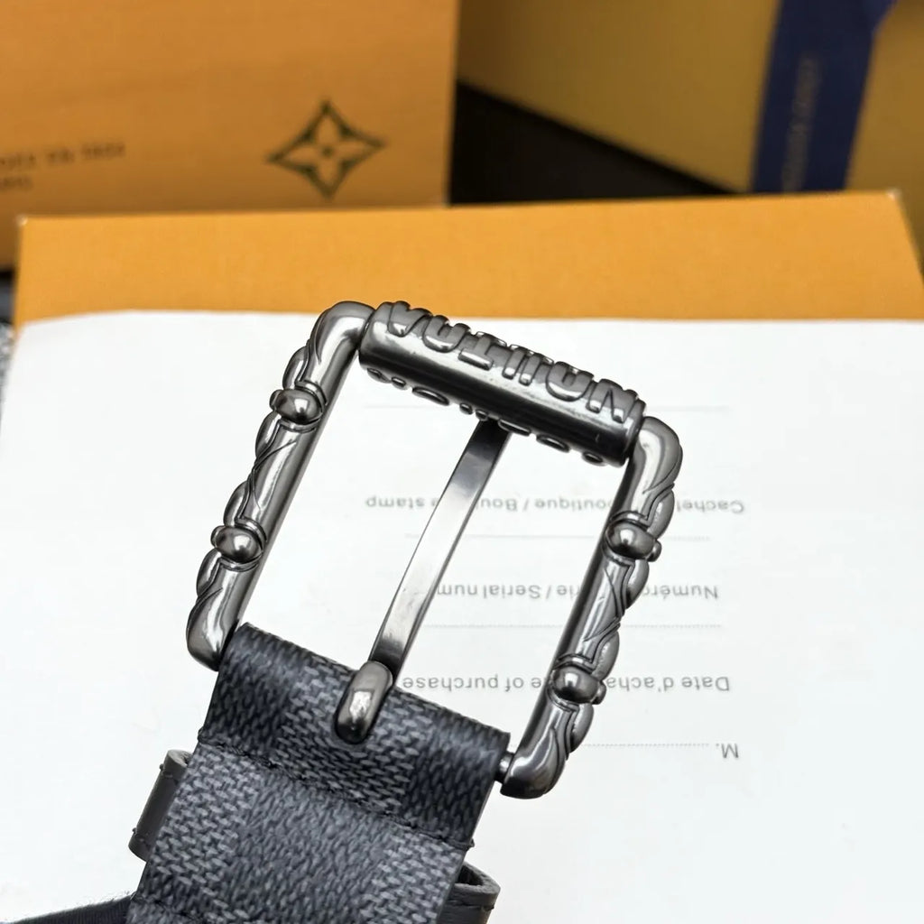 Louis Vuitton Damier Charcoal Belt - Hình 6