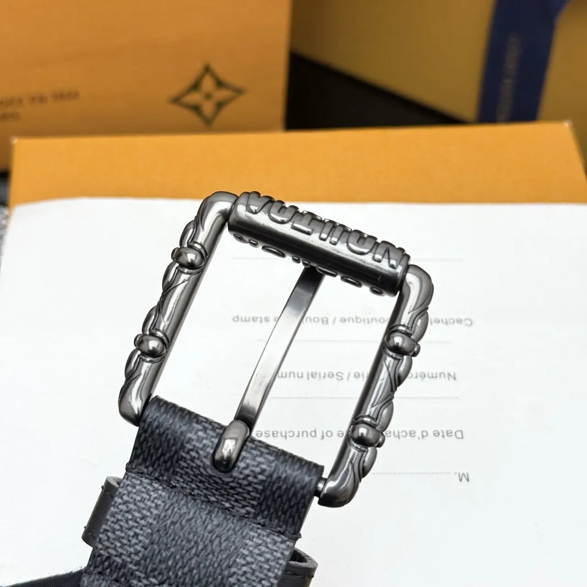 Louis Vuitton Damier Charcoal Belt - Hình 6