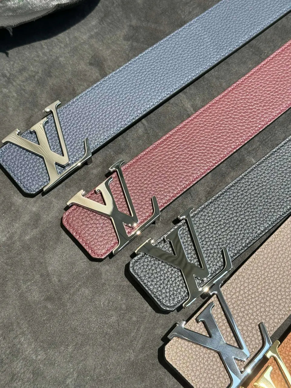 Louis Vuitton Brown Taurillon Belt - Hình 2
