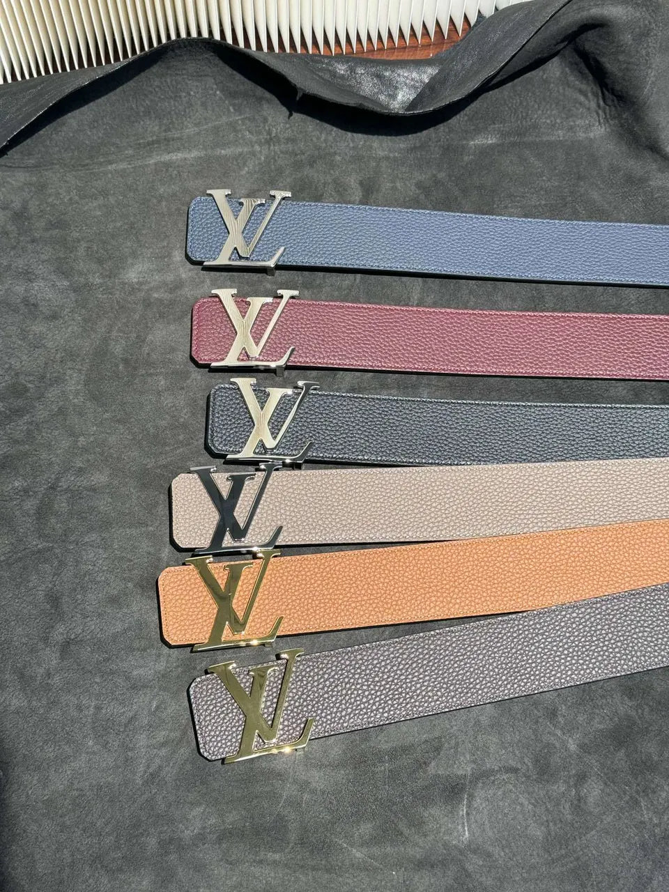 Louis Vuitton Brown Taurillon Belt - Hình 8