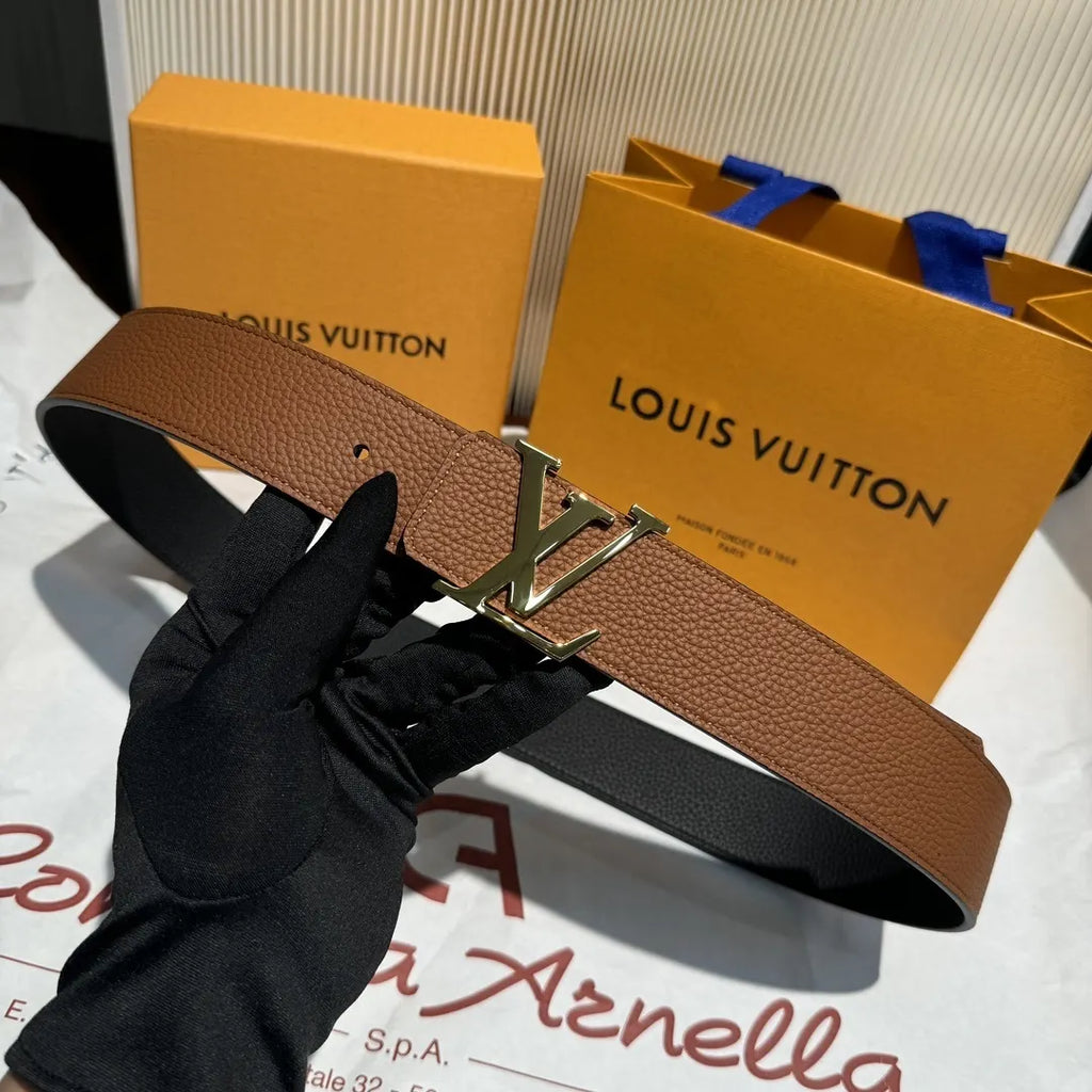 Navy Blue Leather Belt - Hình 10