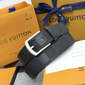 Louis Vuitton Damier Black Leather Belt