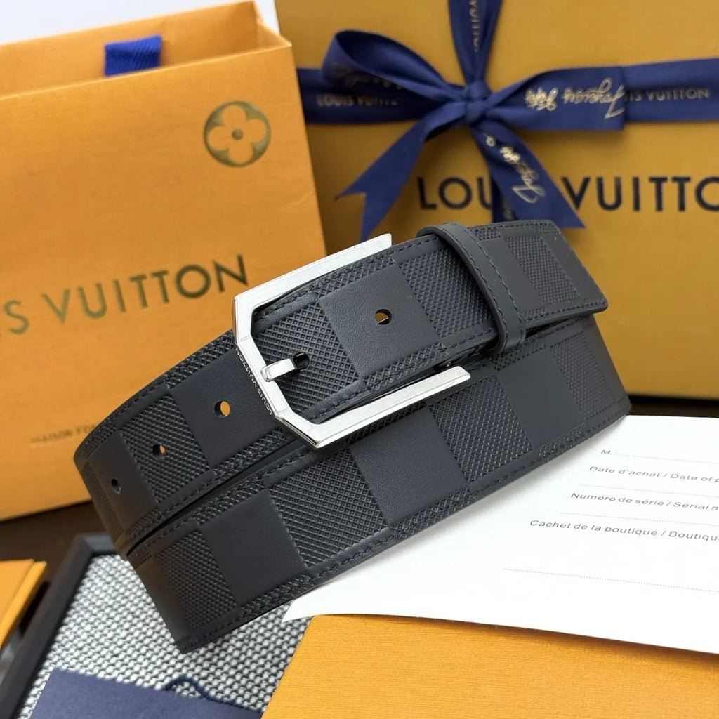 LV Black Damier Infini Belt - Hình 2