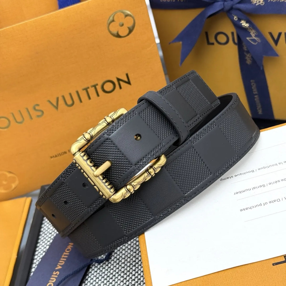antique Louis Vuitton Damier Shadow Belt
