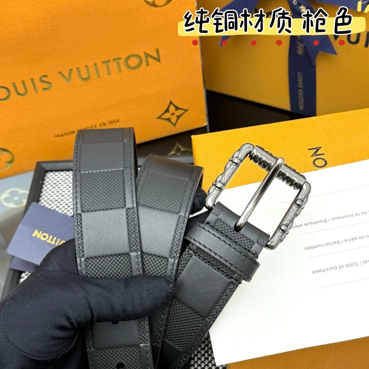 Anthracite Damier Bamboo Belt