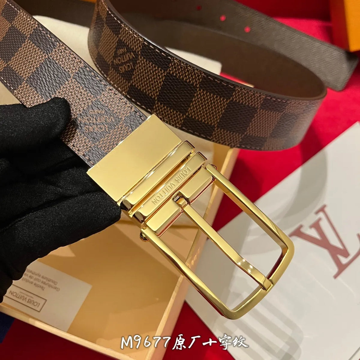 Louis Vuitton Damier Ebene Reversible Belt