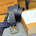 Louis Vuitton Grey Embossed Belt