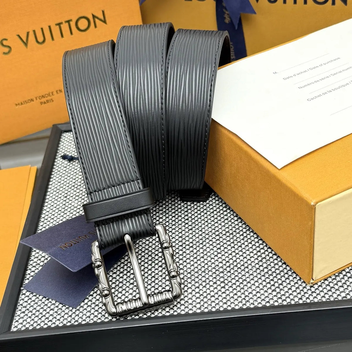 ornate Louis Vuitton Epi Leather Belt - Hình 2