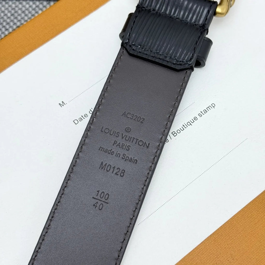 antique Louis Vuitton Epi Leather Belt - Hình 7
