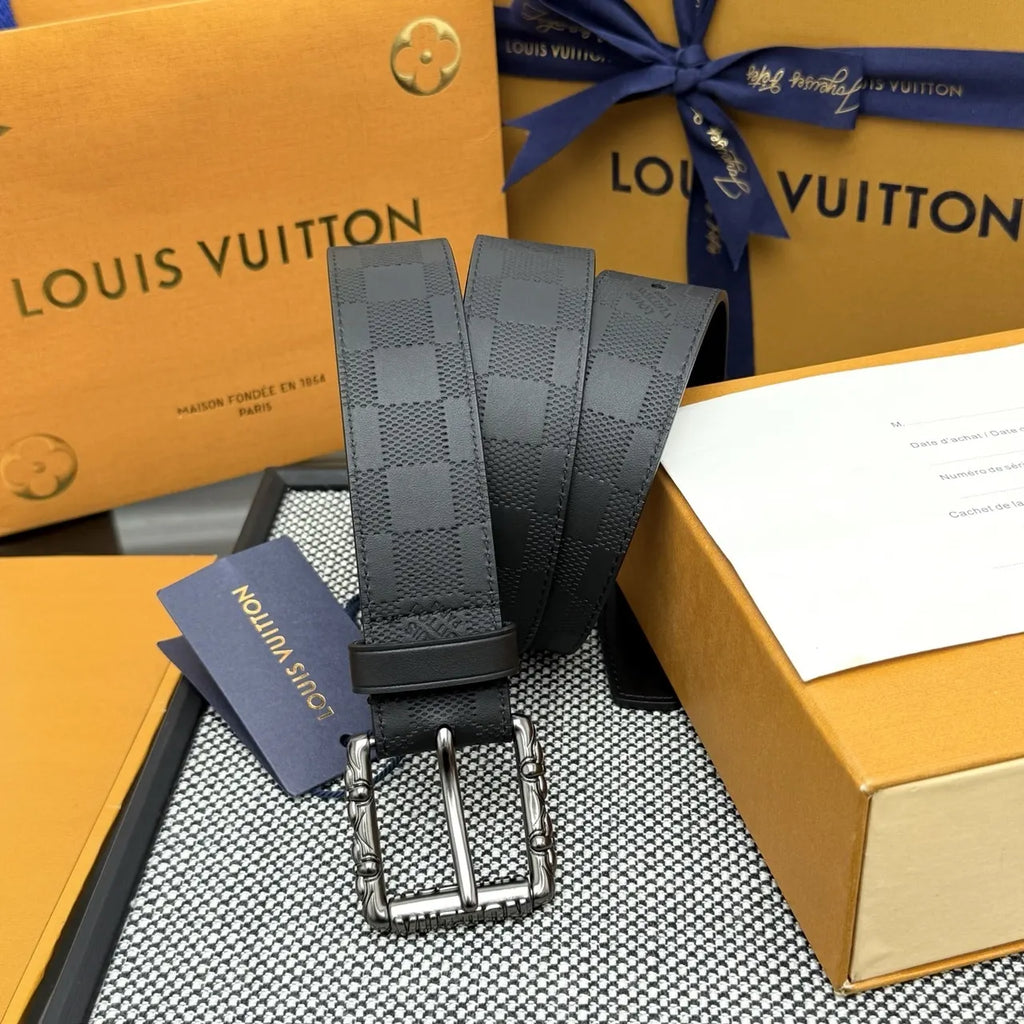 Damier Infini Onyx Belt - Hình 2